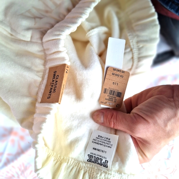 Off white pink sweatpants - Picture 3 of 4